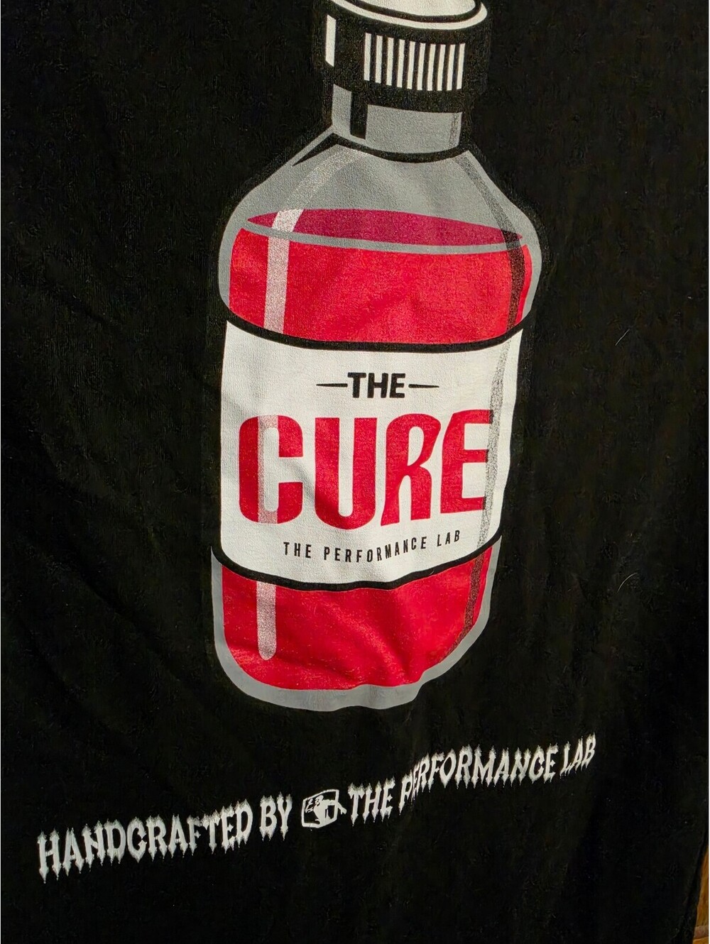 The Cure "Performance Lab" Graphic Tee, Black, Size S